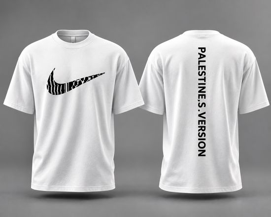 تيشرت Palestine's Version – الكوفية تُعيد كتابة الـ Swoosh | غصن