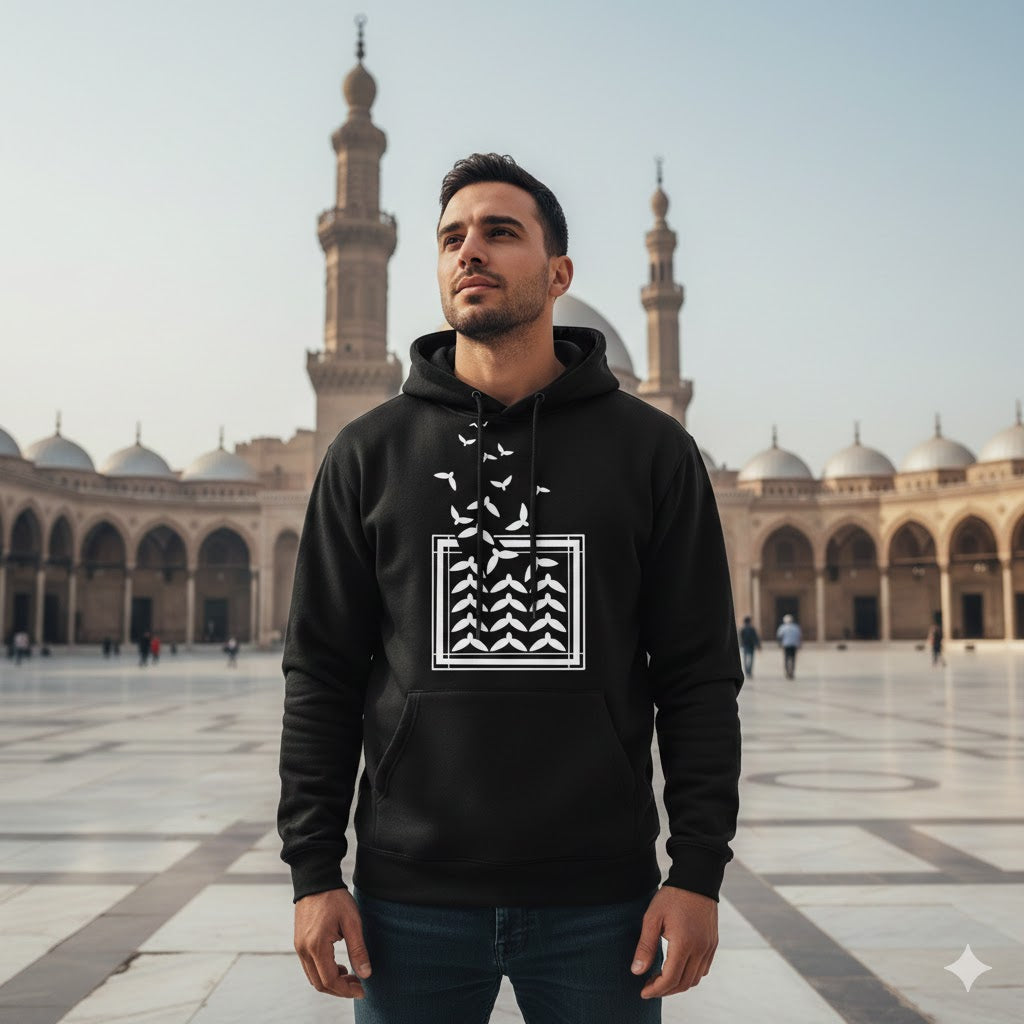 هودي كوفية الحرية | تصميم مستوحى من الكوفية الفلسطينية | أمل وهوية تحلّق نحو التحرر