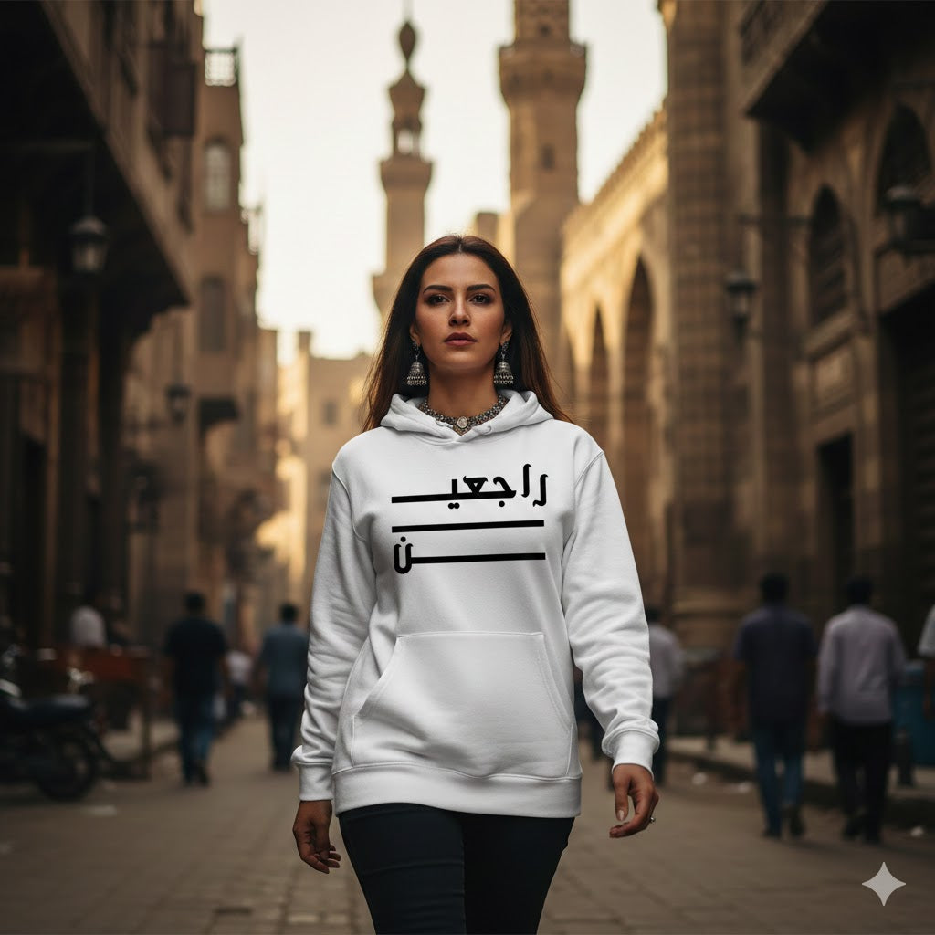 هودي راجعين | وعد العودة بالخط الكوفي الهندسي. ملابس فلسطينية ببيان قوي.